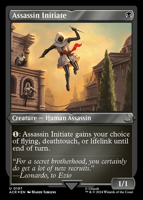 【エッチングFoil】【EN】アサシンの新入り/Assassin Initiate [ACR] 黒U No.197