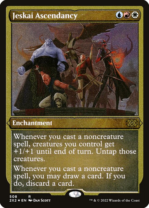 【エッチングFoil】【EN】ジェスカイの隆盛/Jeskai Ascendancy [2X2] 金R No.508