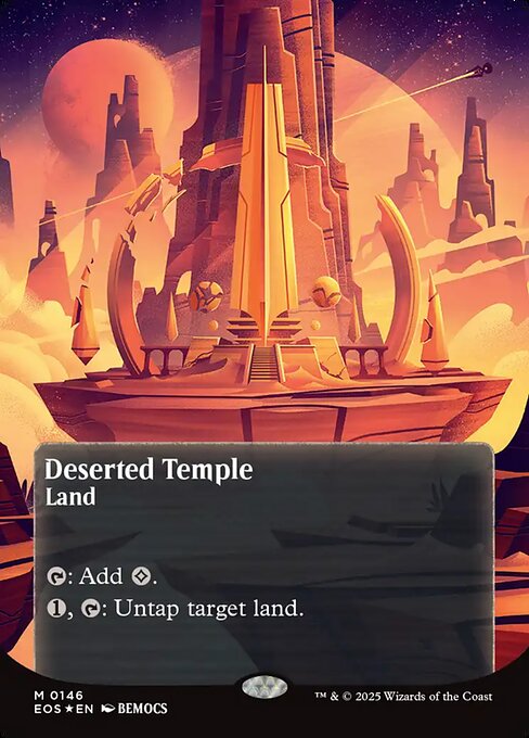 【ボーダレス】【ギャラクシーFoil】【EN】さびれた寺院/Deserted Temple [EOS] 土地M No.146