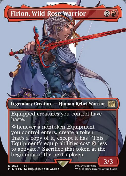 【ボーダレス】【サージFoil】【EN】のばらの義士、フリオニール/Firion, Wild Rose Warrior [FIN] 赤R No.531