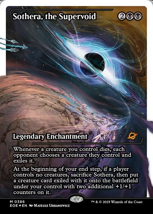 【ショーケース】【フラクチャーFoil】【EN】スーパーヴォイド、ソセラ/Sothera, the Supervoid [EOE] 黒M No.386