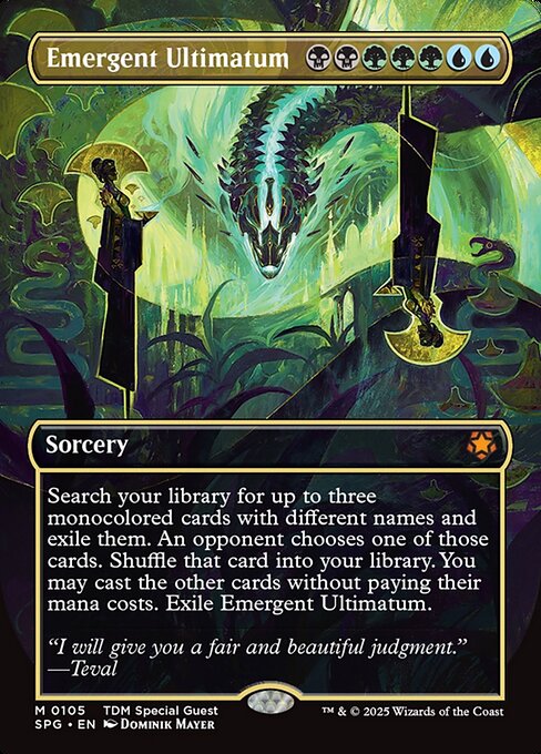 【ボーダレス】【Foil】【EN】出現の根本原理/Emergent Ultimatum [SPG] 金M No.105
