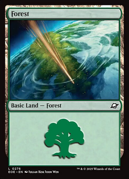 【Foil】【EN】森/Forest [EOE] 土地C No.276