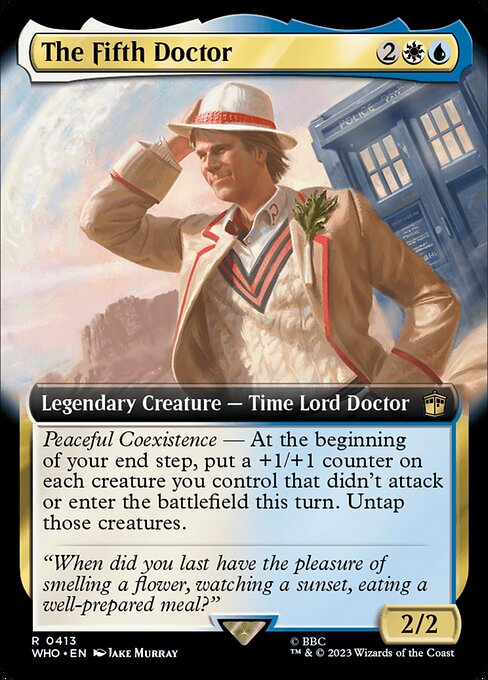 【拡張アート】【Foil】【EN】５代目ドクター/The Fifth Doctor [WHO] 金R No.413