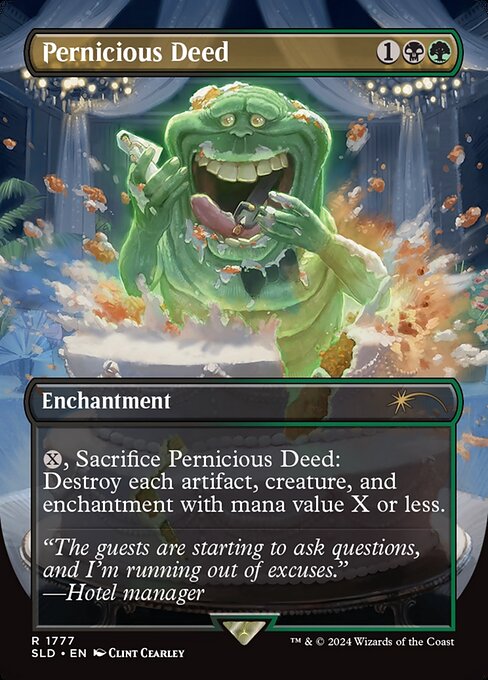 【ボーダレス】【Foil】【EN】破滅的な行為/Pernicious Deed [SLD] 金R No.1777