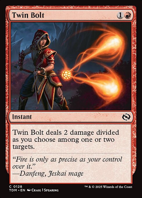 【Foil】【EN】双雷弾/Twin Bolt [TDM] 赤C No.128