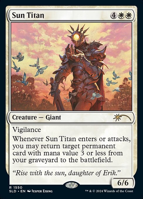 【Foil】【EN】太陽のタイタン/Sun Titan [SLD] 白R No.1550