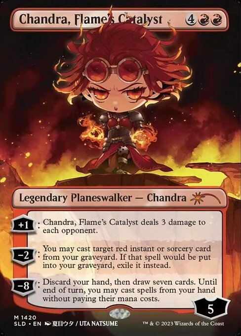 【Foil】【EN】炎の触媒、チャンドラ/Chandra, Flame's Catalyst [SLD] 赤M No.1420★