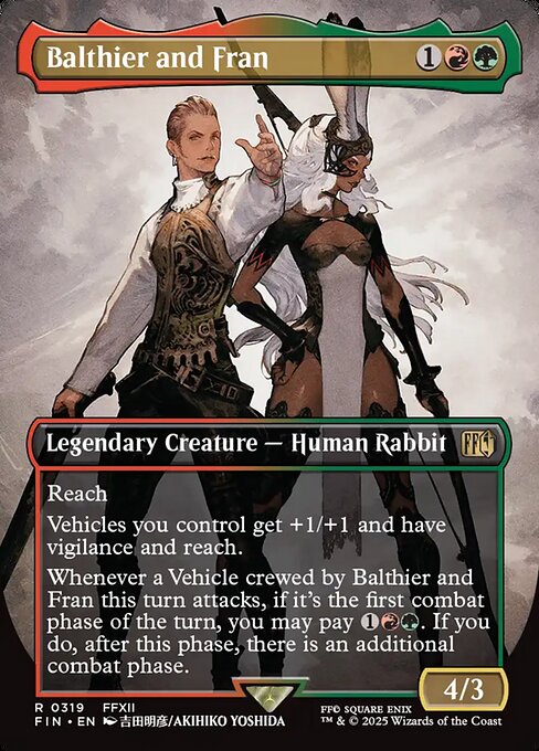 【ボーダレス】【Foil】【EN】空賊バルフレアとフラン/Balthier and Fran [FIN] 金R No.319