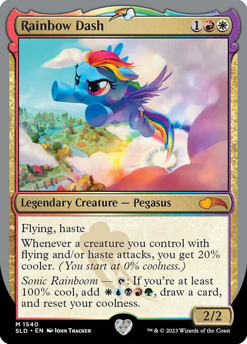 【Foil】【EN】Rainbow Dash [SLD] 金M No.1540