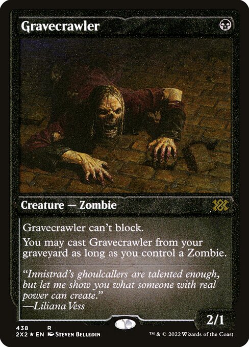 【エッチングFoil】【EN】墓所這い/Gravecrawler [2X2] 黒R No.438