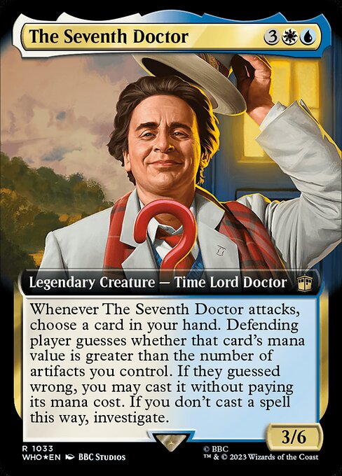 【サージFoil】【拡張アート】【Foil】【EN】７代目ドクター/The Seventh Doctor [WHO] 金R No.1033