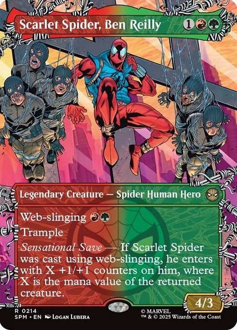 【ボーダレス】【EN】スカーレット・スパイダー、ベン・ライリー/Scarlet Spider, Ben Reilly [SPM] 金R No.214