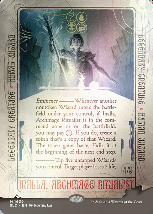 【ボーダレス】【Foil】【EN】儀式の大魔導師、イナーラ/Inalla, Archmage Ritualist [SLD] 金M No.1639★