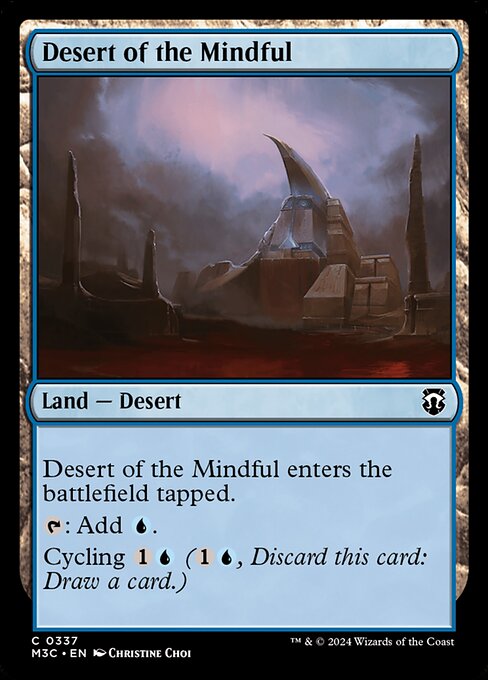 【リップルFoil】【EN】周到の砂漠/Desert of the Mindful [M3C] 無C No.337