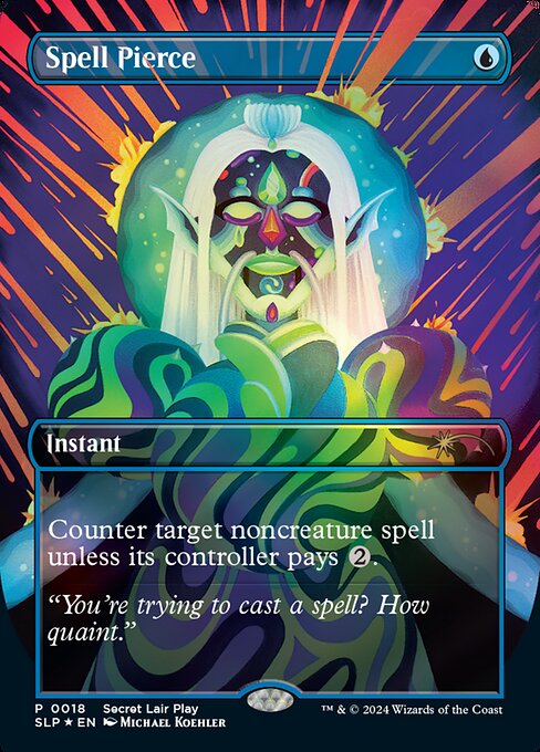 【ボーダレス】【Foil】【EN】呪文貫き/Spell Pierce [SLP] 青R No.18