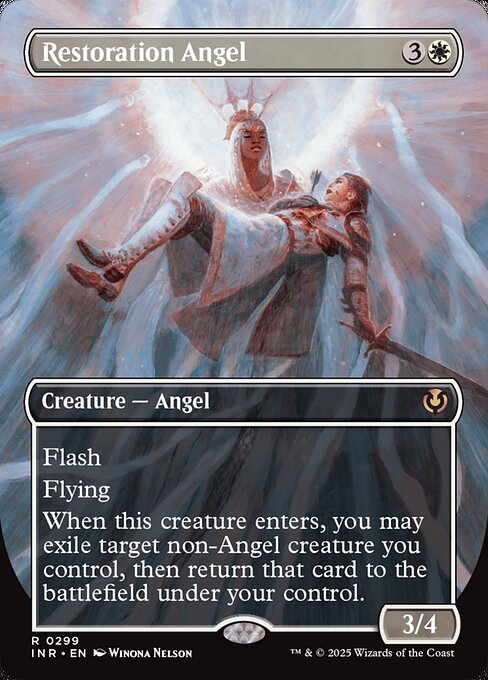 【ボーダレス】【Foil】【EN】修復の天使/Restoration Angel [INR] 白R No.299
