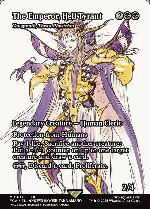 【ショーケース】【Foil】【EN】スランの医師、ヨーグモス/Yawgmoth, Thran Physician [FCA] 黒M No.11