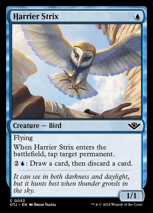 【Foil】【EN】侵略の大梟/Harrier Strix [OTJ] 青C No.52