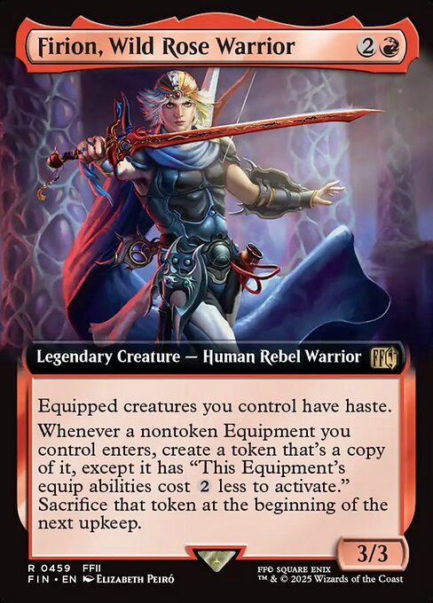 【拡張アート】【Foil】【EN】のばらの義士、フリオニール/Firion, Wild Rose Warrior [FIN] 赤R No.459