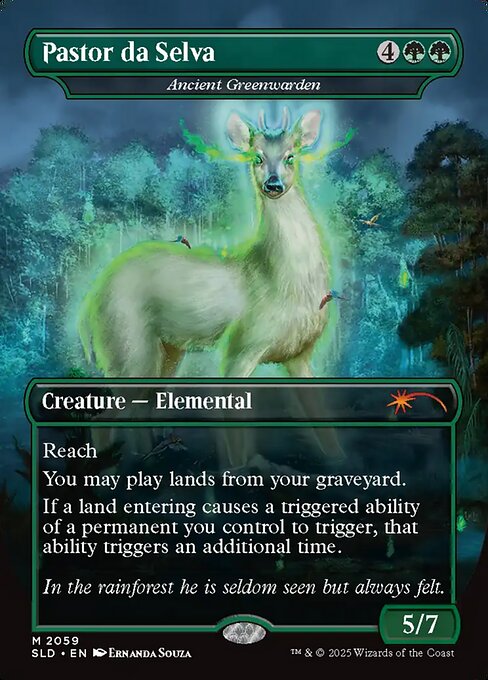 【ボーダレス】【Foil】【EN】古の緑守り/Ancient Greenwarden [SLD] 緑M No.2059