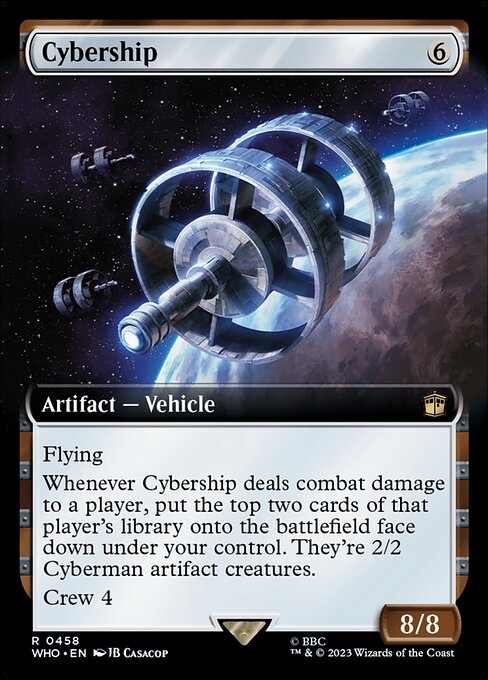 【拡張アート】【Foil】【EN】サイバーシップ/Cybership [WHO] 茶R No.458
