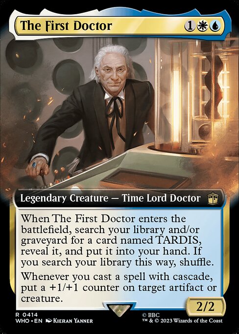 【拡張アート】【Foil】【EN】初代ドクター/The First Doctor [WHO] 金R No.414