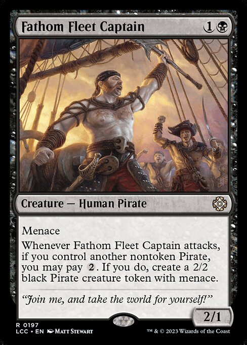【EN】深海艦隊の船長/Fathom Fleet Captain [LCC] 黒R No.197