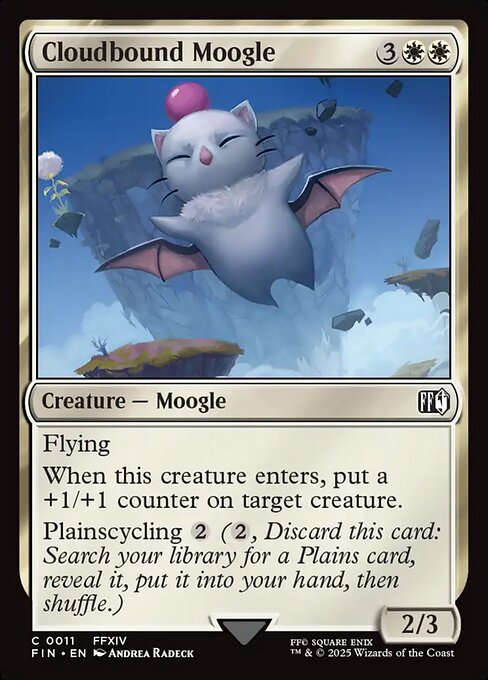【EN】雲海のモーグリ族/Cloudbound Moogle [FIN] 白C No.11