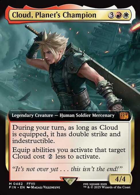 【拡張アート】【EN】Cloud, Planet's Champion [FIN] 金M No.482