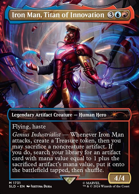 【フルアート】【Foil】【EN】Iron Man, Titan of Innovation [SLD] 金M No.1731