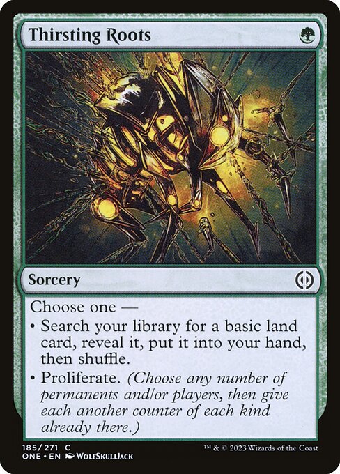 【Foil】【EN】渇き根/Thirsting Roots [ONE] 緑C No.185
