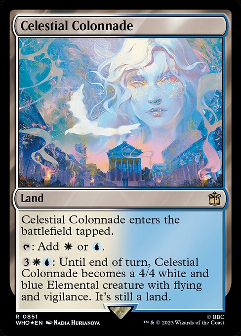 【サージFoil】【Foil】【EN】天界の列柱/Celestial Colonnade [WHO] 無R No.851
