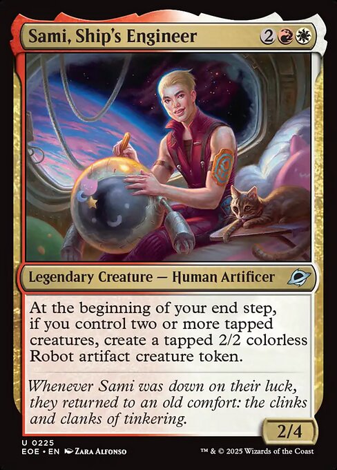 【Foil】【EN】宇宙船技師、サミ/Sami, Ship's Engineer [EOE] 金U No.225