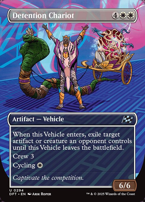 【Foil】【EN】拘留戦車/Detention Chariot [DFT] 白U No.12