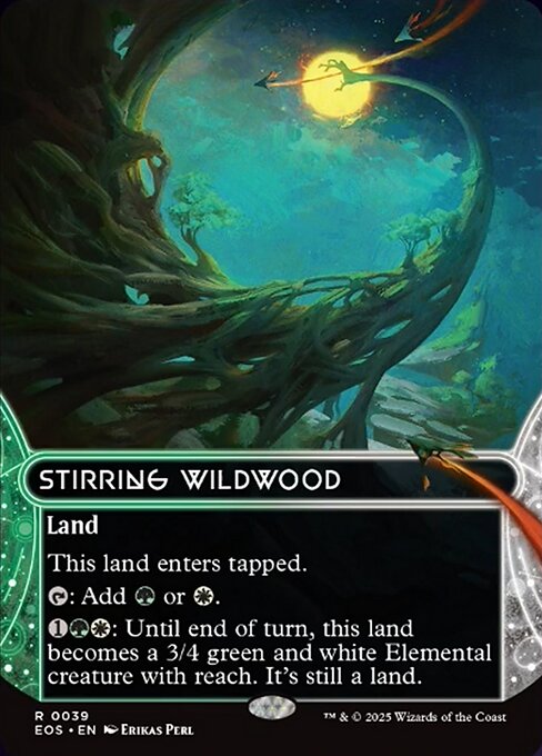 【ボーダレス】【EN】活発な野生林/Stirring Wildwood [EOS] 土地R No.39