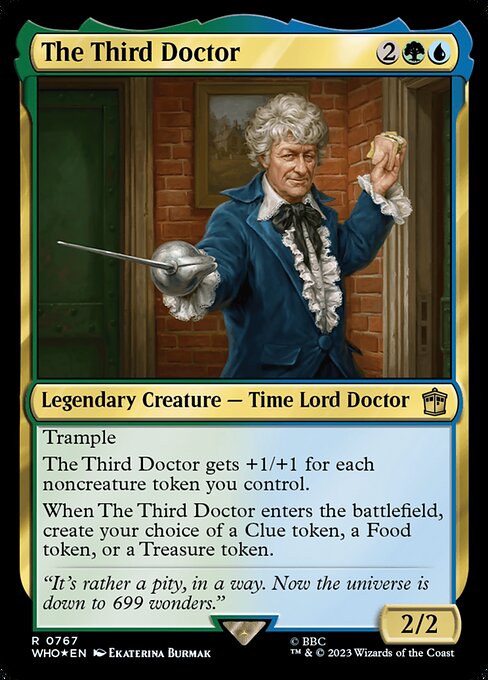 【サージFoil】【Foil】【EN】３代目ドクター/The Third Doctor [WHO] 金R No.767
