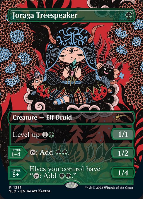 【フルアート】【Foil】【EN】ジョラーガの樹語り/Joraga Treespeaker [SLD] 緑R No.1281
