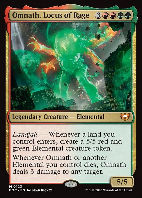 【EN】怒りの座、オムナス/Omnath, Locus of Rage [EOC] 金M No.123