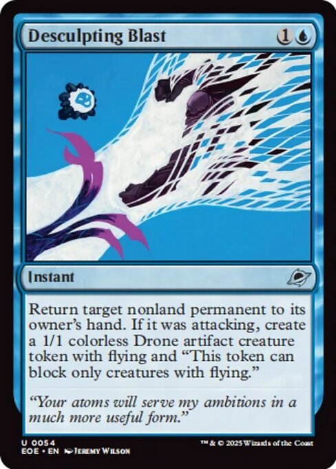 【Foil】【EN】雲崩破/Desculpting Blast [EOE] 青U No.54