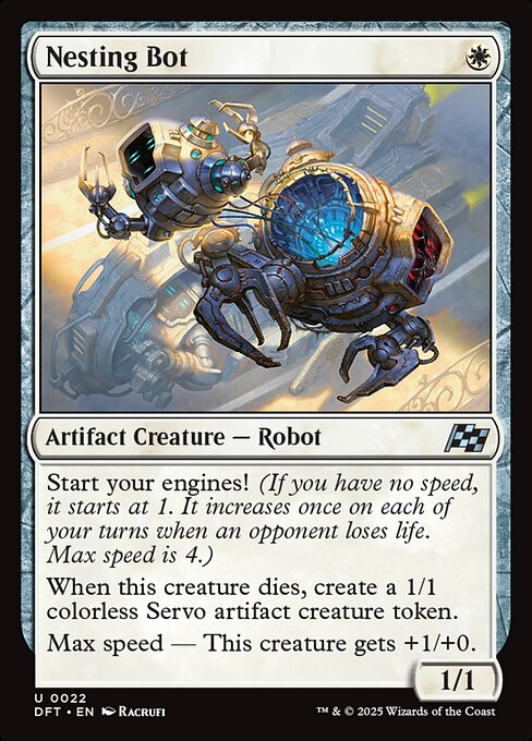 【Foil】【EN】Nesting Bot [DFT] 白U No.22