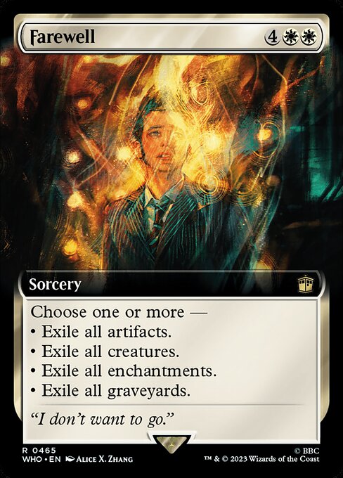 【拡張アート】【Foil】【EN】告別/Farewell [WHO] 白R No.465