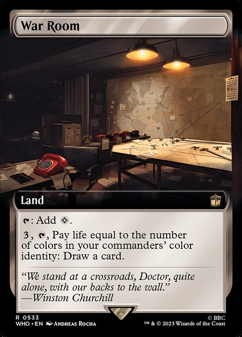 【拡張アート】【Foil】【EN】作戦室/War Room [WHO] 無R No.533