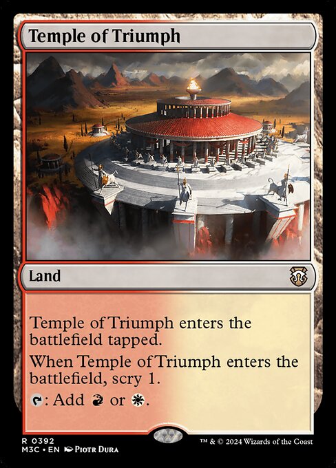 【リップルFoil】【EN】凱旋の神殿/Temple of Triumph [M3C] 無R No.392