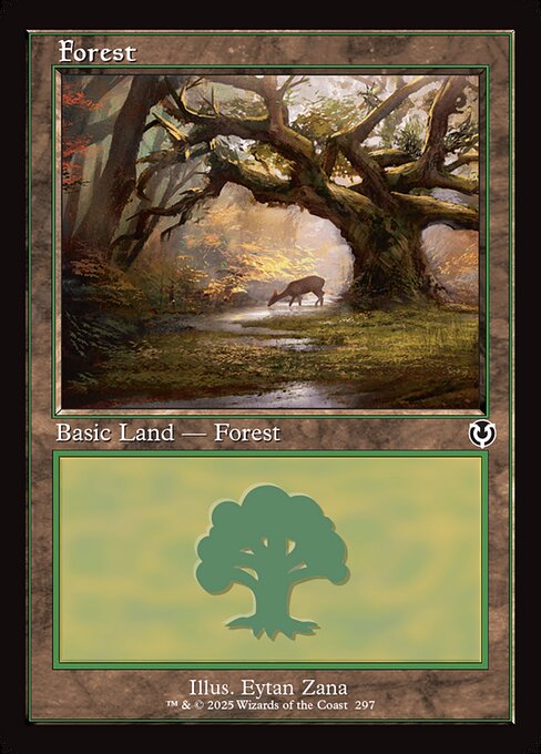 【Foil】【EN】森/Forest [INR] 土地C No.297