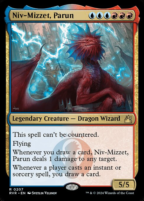 【Foil】【EN】パルン、ニヴ＝ミゼット/Niv-Mizzet, Parun [RVR] 金R No.207