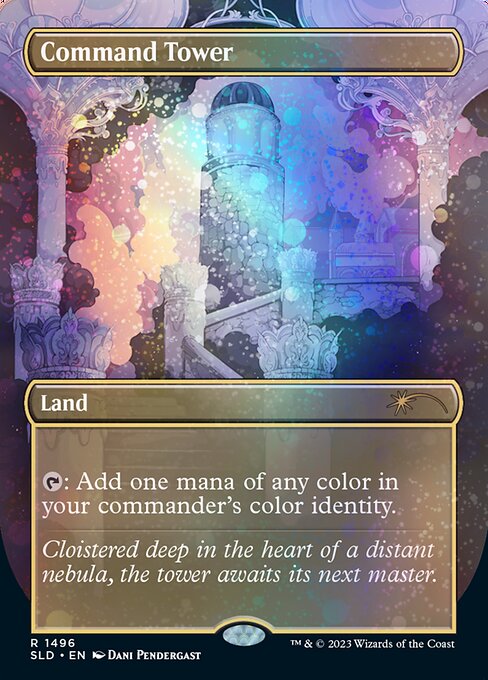 【ボーダレス】【Foil】【EN】統率の塔/Command Tower [SLD] 土地R No.1496★