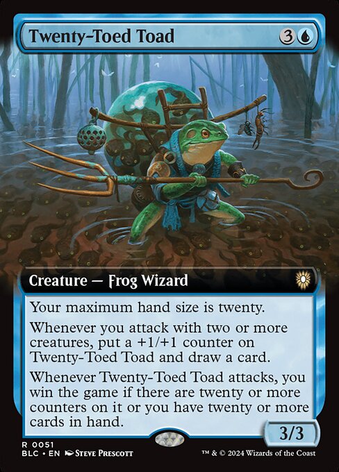 【Foil】【EN】二十本指のカエル/Twenty-Toed Toad [BLC] 青R No.51