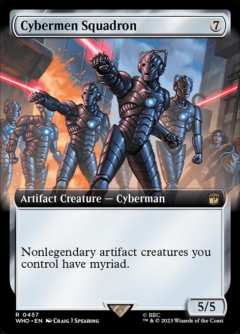 【拡張アート】【Foil】【EN】サイバーマン軍団/Cybermen Squadron [WHO] 茶R No.457