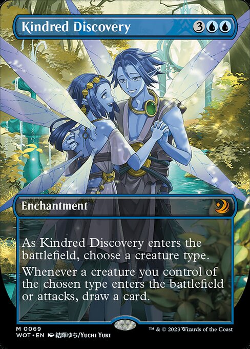 【ボーダレス】【アニメ】【Foil】【EN】同族の発見/Kindred Discovery [WOT] 青M No.69